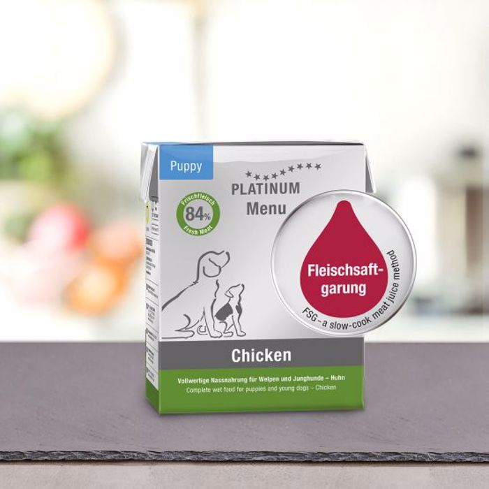 PLATINUM MENU uGI TROFI SKuLOu PUPPY CHICKEN 375gr